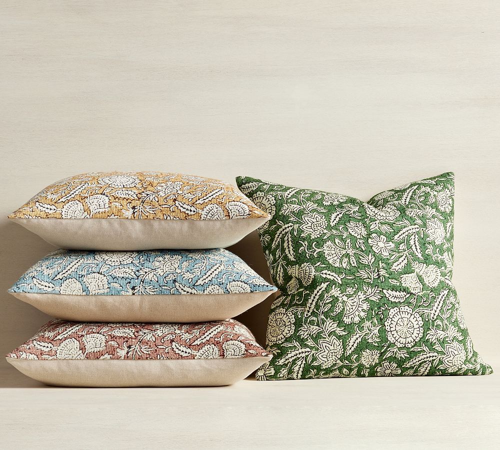 Cassia Floral Pillow | Pottery Barn (US)