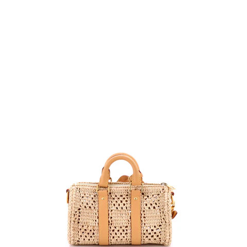 Keepall Bandouliere Bag Damier Raffia 25 | Rebag