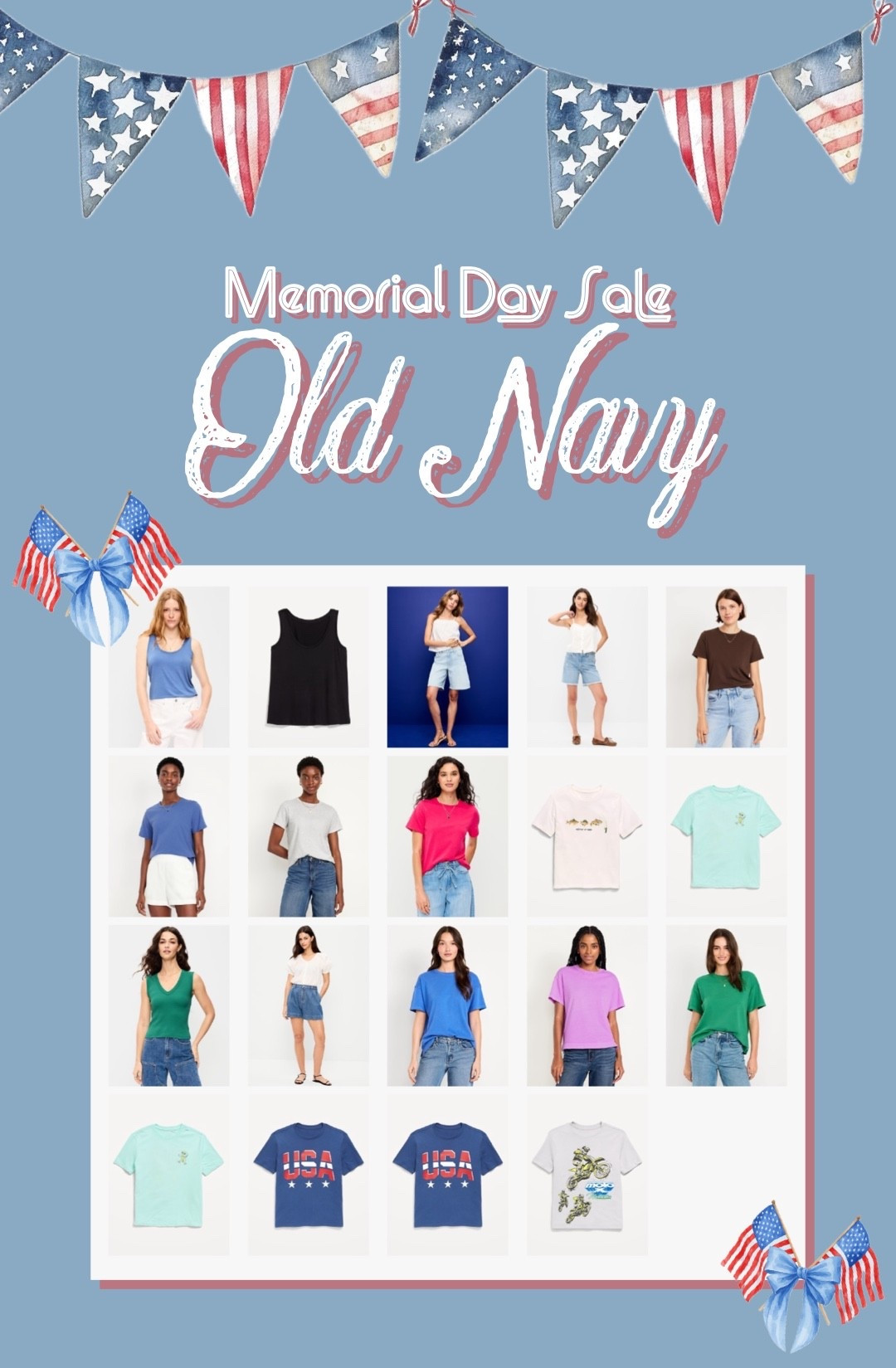 Old Navy Memorial Day Sale! 🇺🇸

#LTKSaleAlert #LTKootd #LTKKids