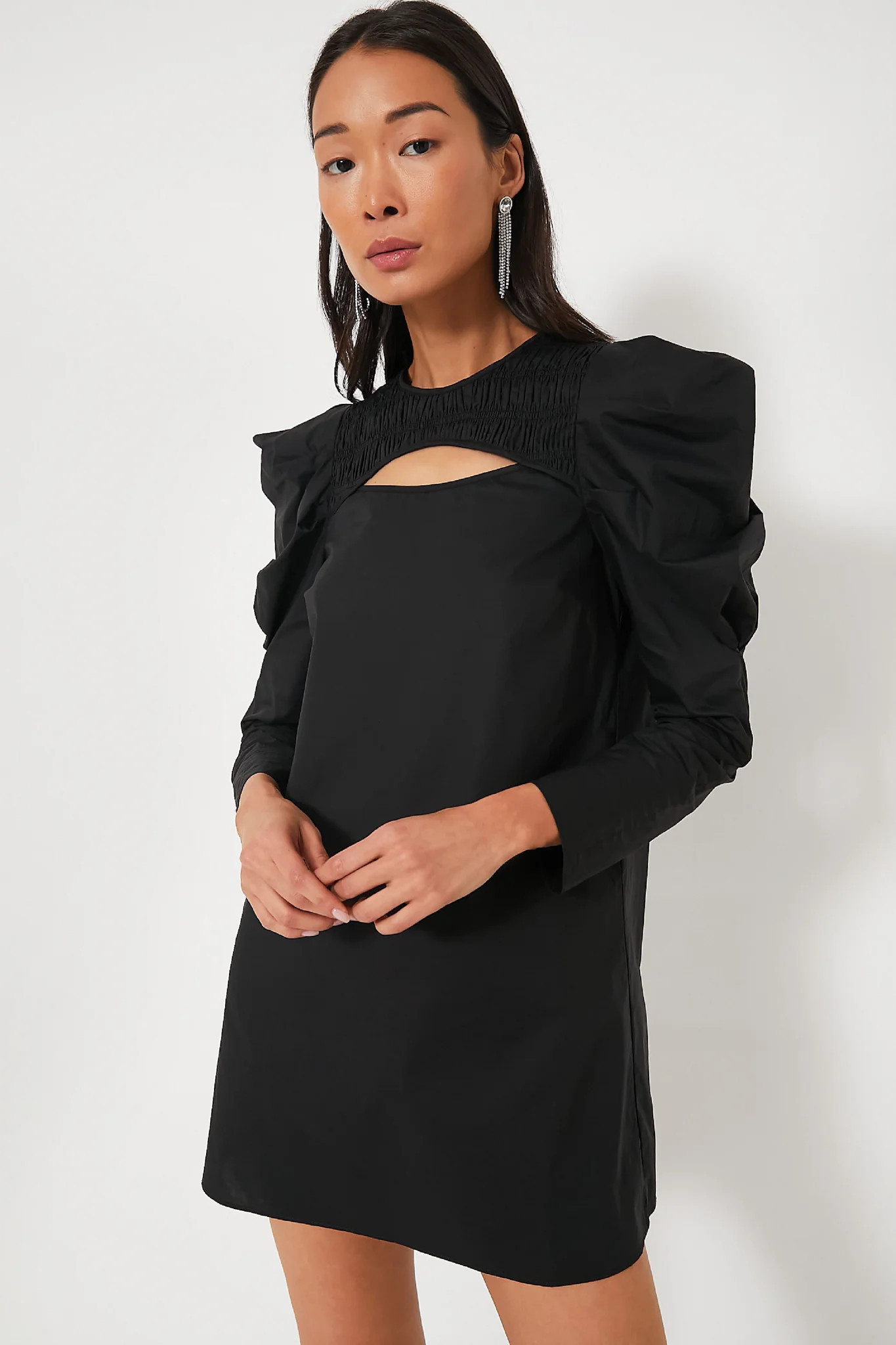 Black Keyhole Beckett Mini Dress | Tuckernuck (US)