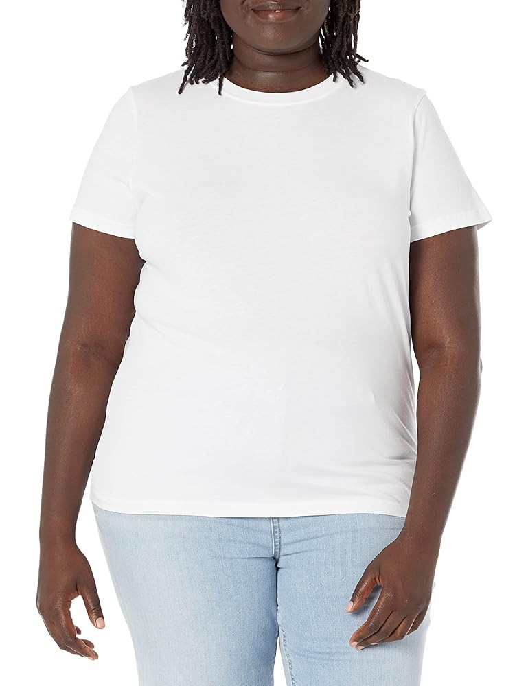 The Drop Women's Courtney Short-Sleeve Tiny Crewneck Jersey T-Shirt | Amazon (US)