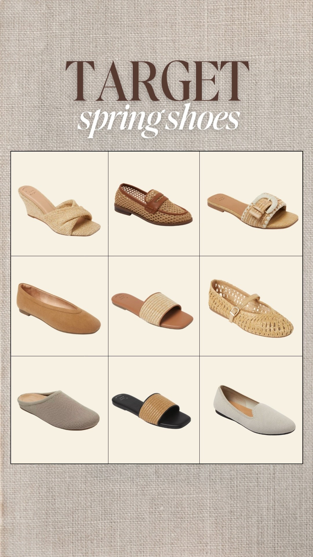 Just ordered a few of these target spring shoes to try! 

Sandals 
Spring shoes 

#LTKSeasonal #LTKWorkwear #LTKTravel