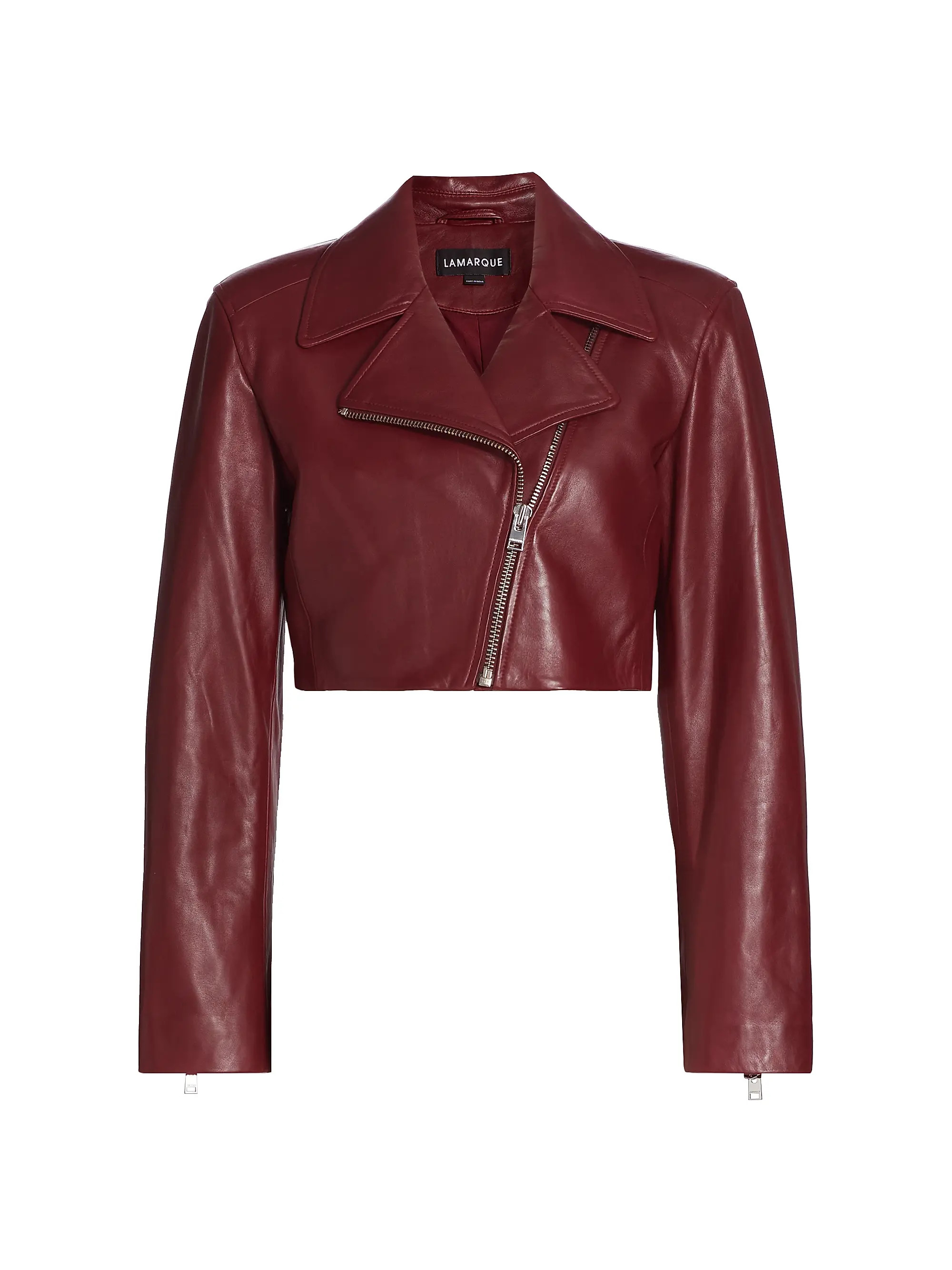 LamarqueDaylin Cropped Biker Jacket | Saks Fifth Avenue