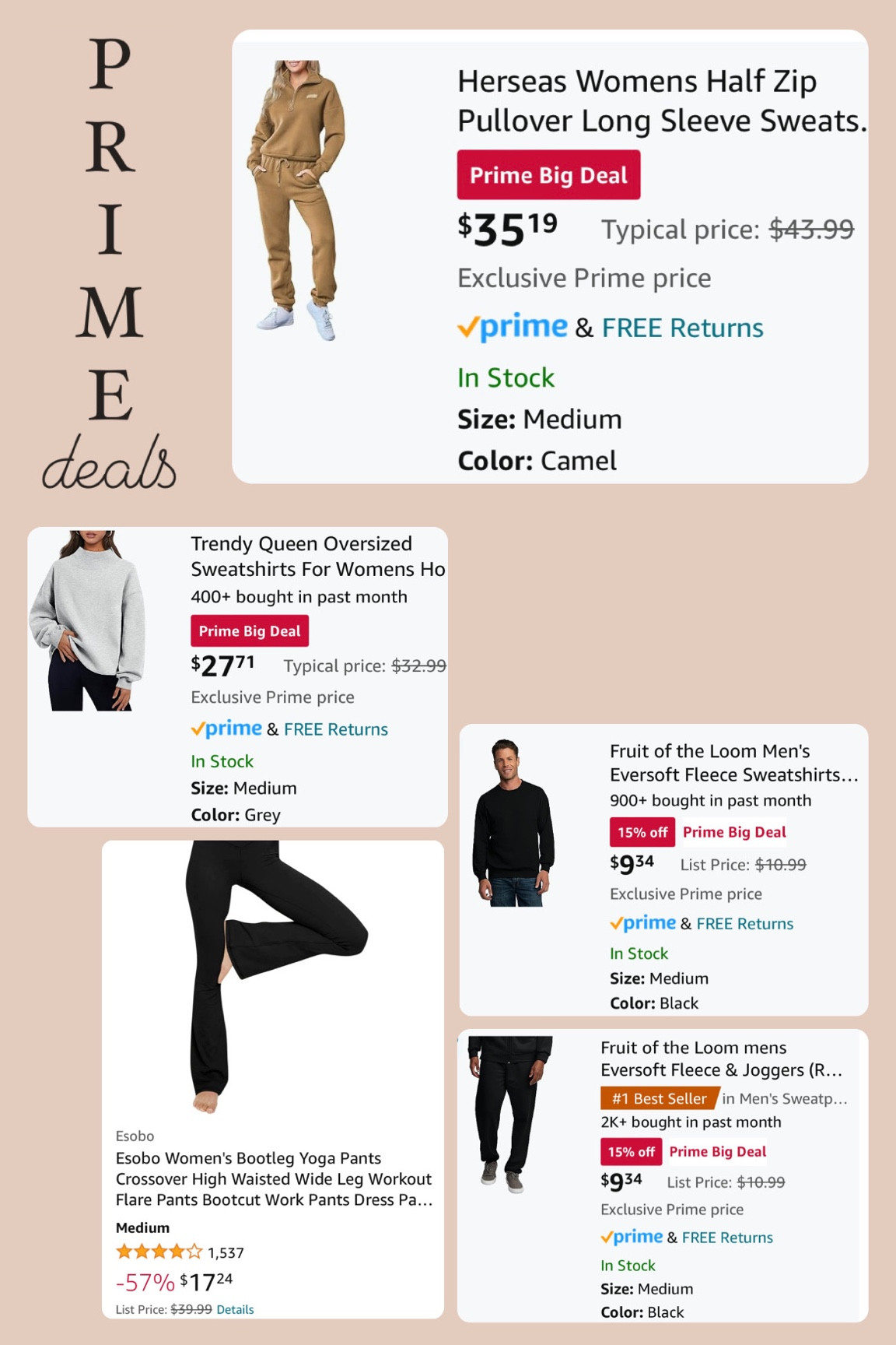 Last minute prime deals!! Included my favorites + sizing 🖤

#LTKU #LTKxPrime #LTKSeasonal