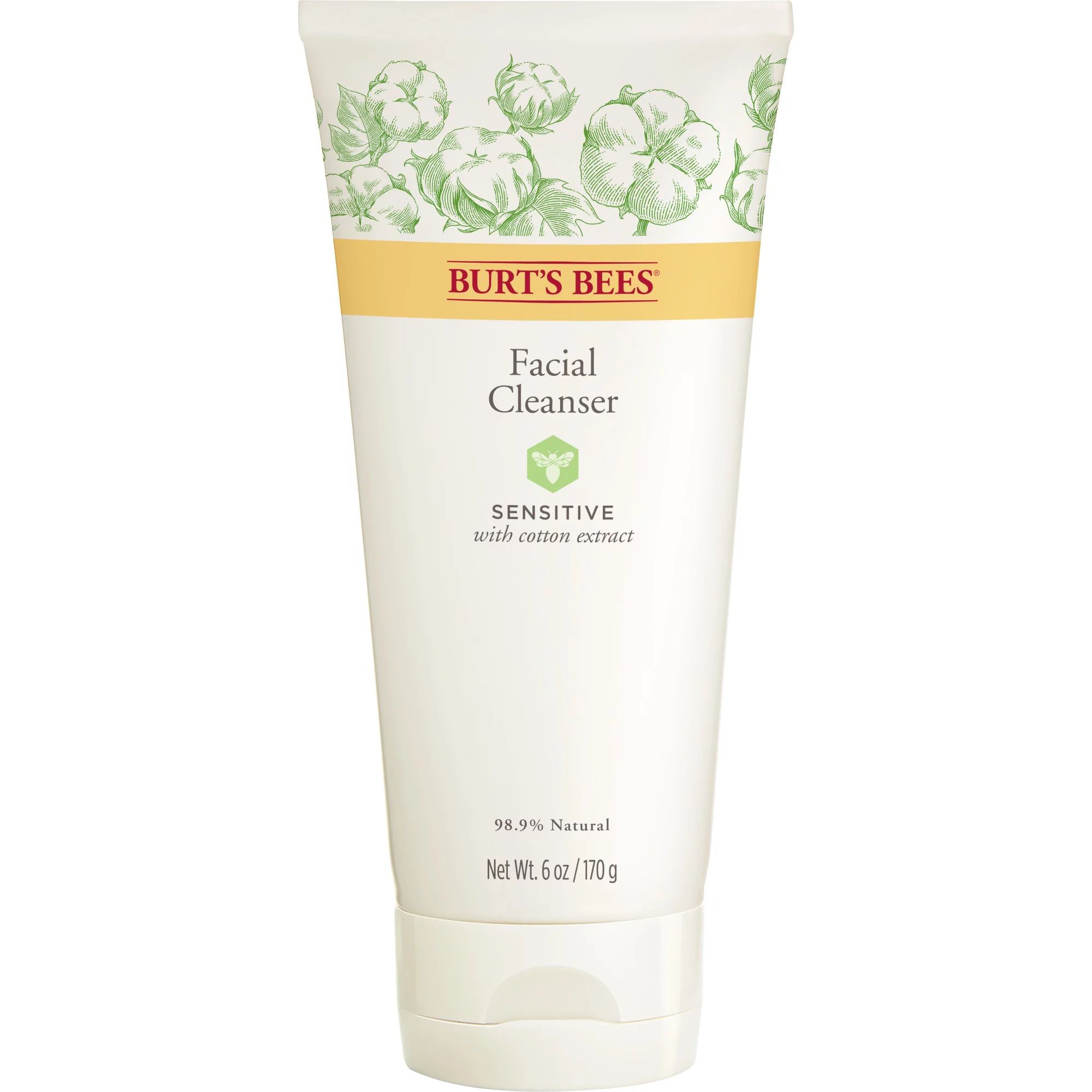 Burt's Bees Face Cleanser, Sensitive Skin, 6 oz | Walmart (US)