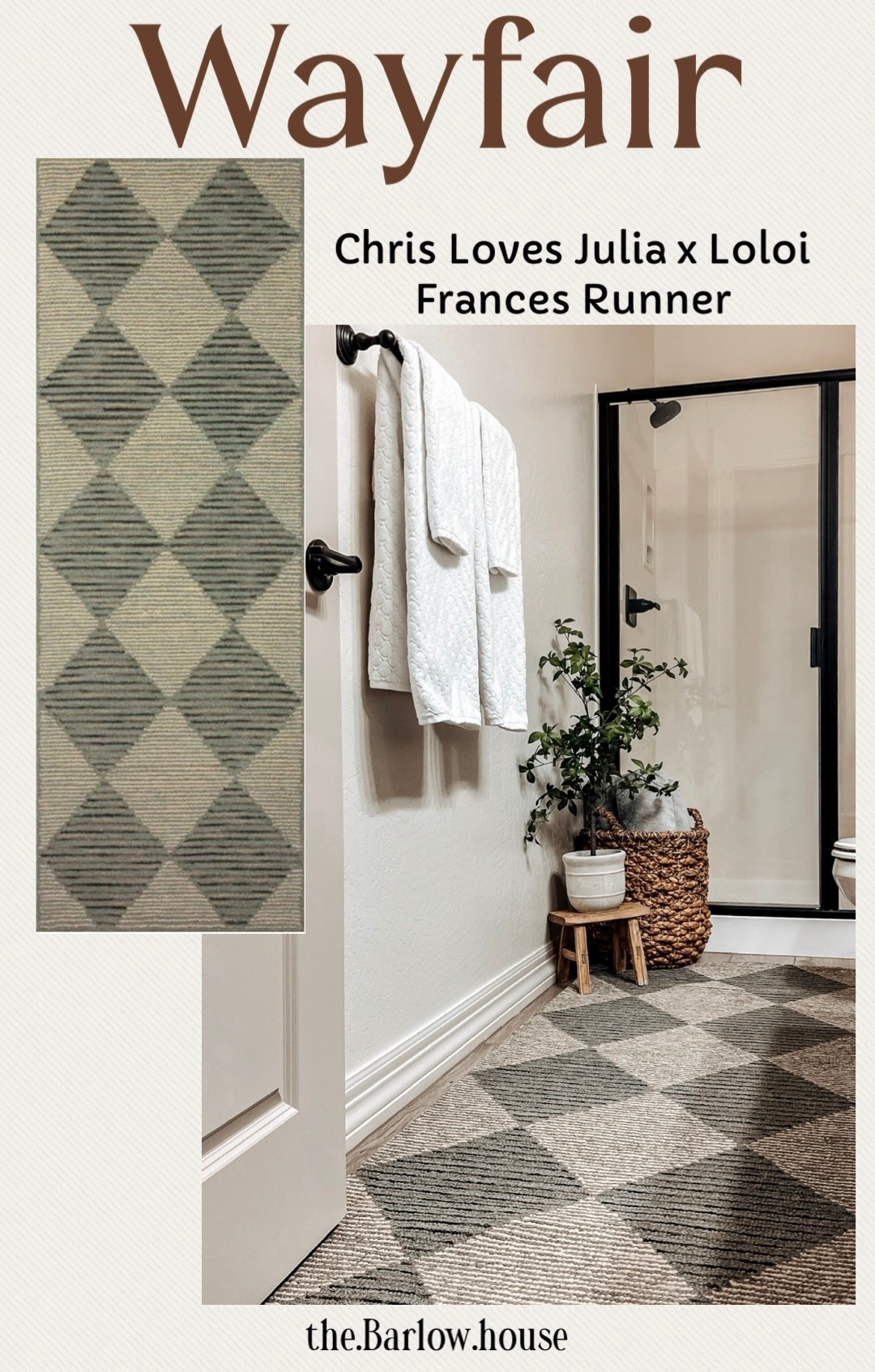 I love my diamond runner by Chris loves Julia by Loloi Rugs 

I had this one in my laundry room, but moved it to my hallway bathroom. 

It’s currently on sale at Wayfair 

Runners 
Classic design 
Diamond design 


#LTKSaleAlert #LTKHome #LTKFallSale
