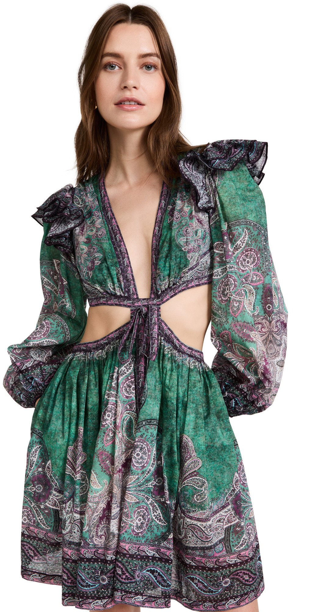 Zimmermann Anneke Ruffle Mini Dress | SHOPBOP | Shopbop