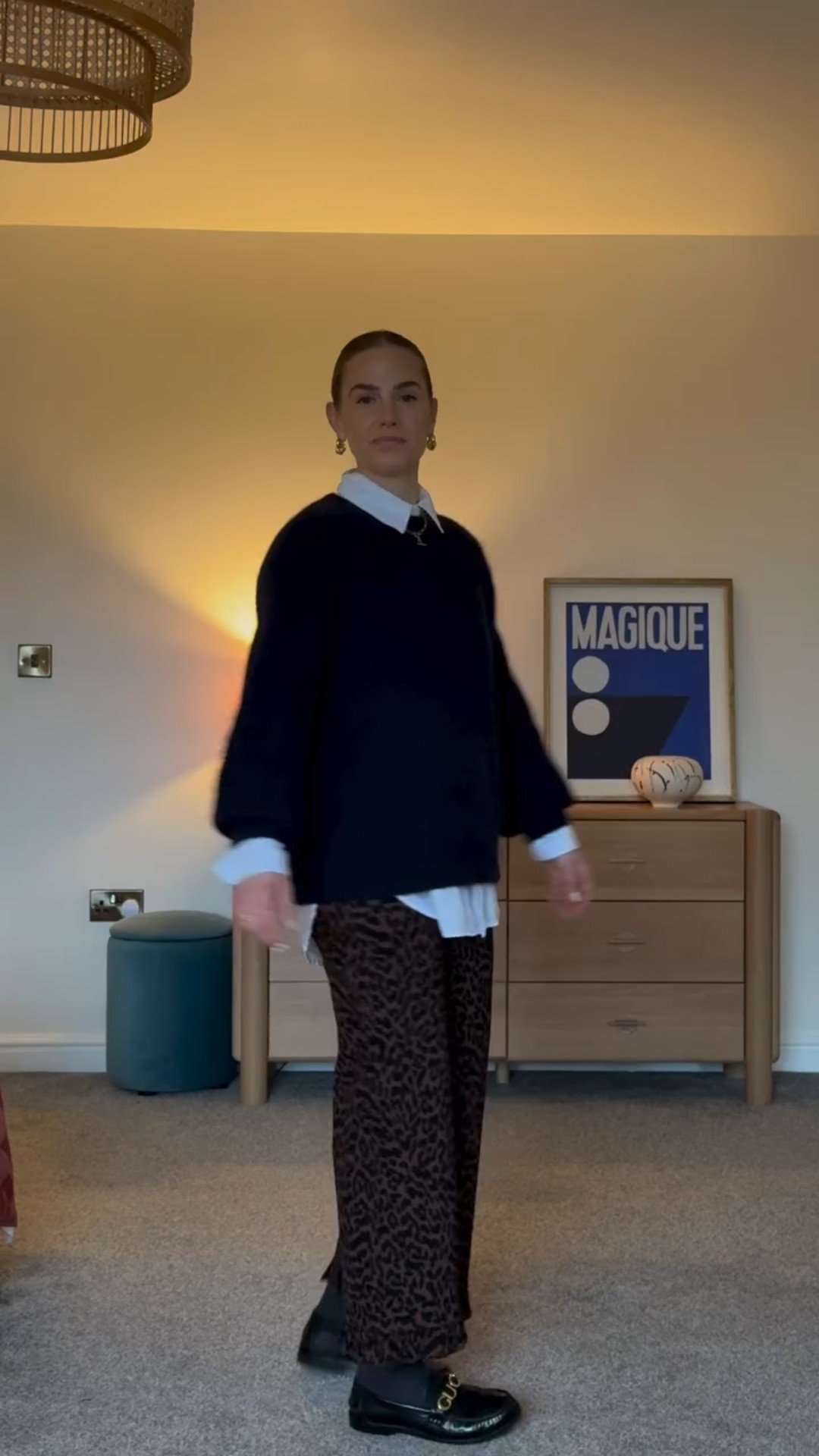 What I would be wearing to the office if I was still going to one. I’m ashamed to say I’ve had the trousers for a while but not worn them yet even though I love them. 

If you’re struggling to style something try pairing it one of your favourite pieces that you reach for all the time… this is the blue jumper for me and I love how this turned out! Very cool office look without jeans ✌🏻

Office outfits, smart causal office looks, outfits to wear to the corporate office, office outfits that aren’t boring, outfits for women over 40, fashion over 40, daily outfits, outfit reel, smart casual outfits, elevated office outfits

#officeoutfits #over40fashion #outfitreel