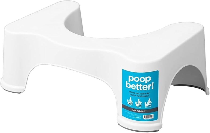 Squatty Potty The Original Bathroom Toilet Stool, 7 Inch height, White | Amazon (US)