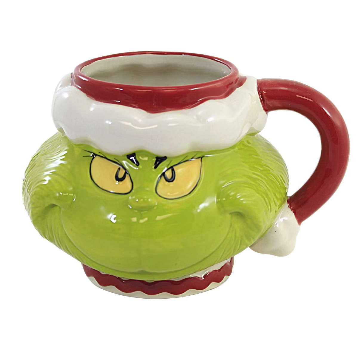 Tabletop Santa Grinch Sculpted Mug Christmas Dr Seuss Enesco  -  Drinkware | Target