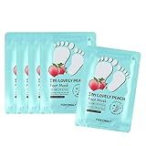 TONYMOLY I'm Lovely Peach Foot Mask, 5 Count | Amazon (US)