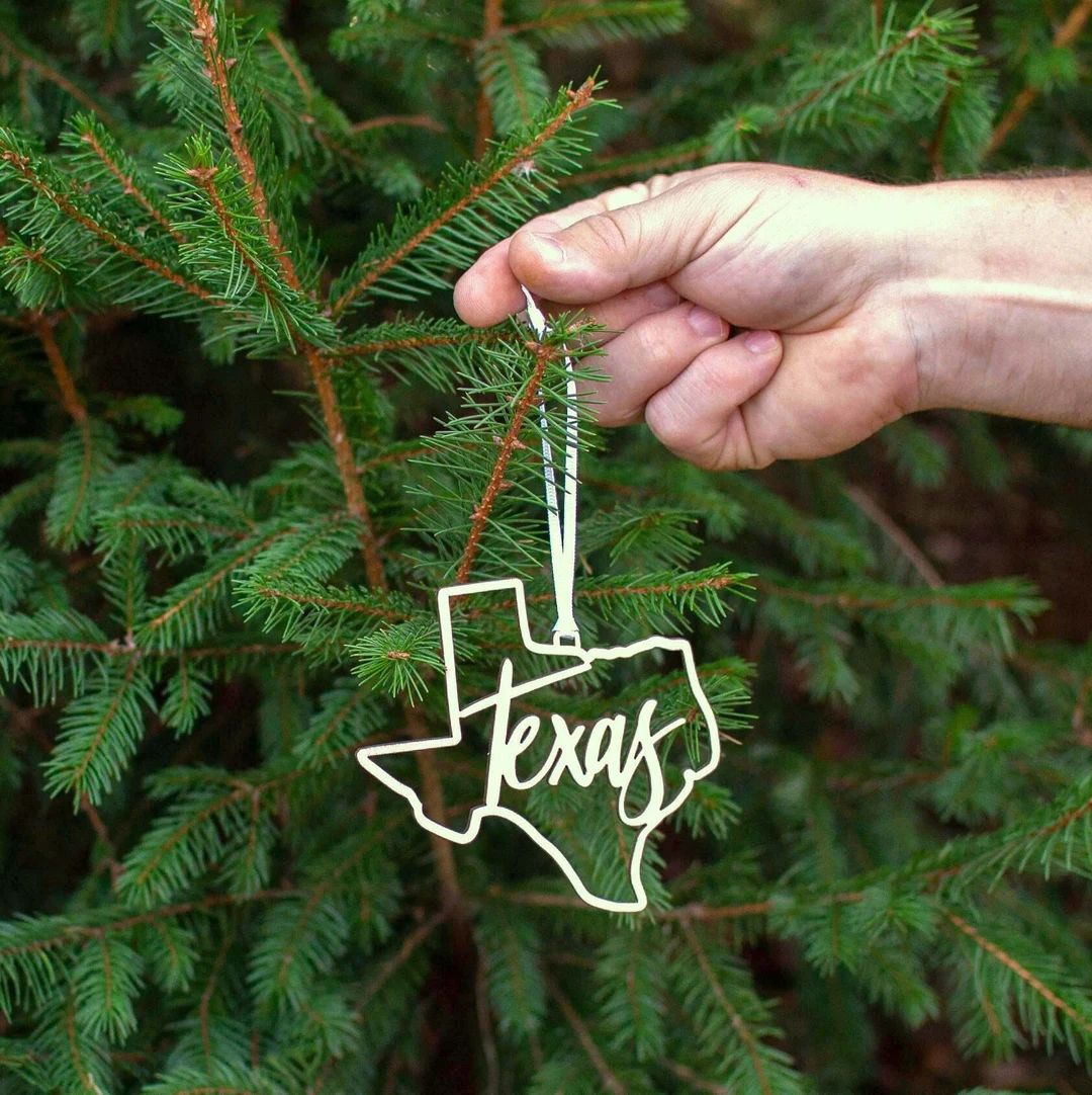 Texas Christmas Ornament Gift TX State Vacation Travel - Etsy | Etsy (US)