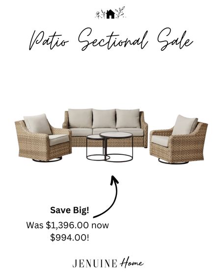 Patio sectional sale.  Sale. Patio sale. Outdoor furniture. Outdoor patio set. Outdoor patio sectional. Walmart sectional. Grey sectional couch. Gray sectional couch. Outdoor coffee table  