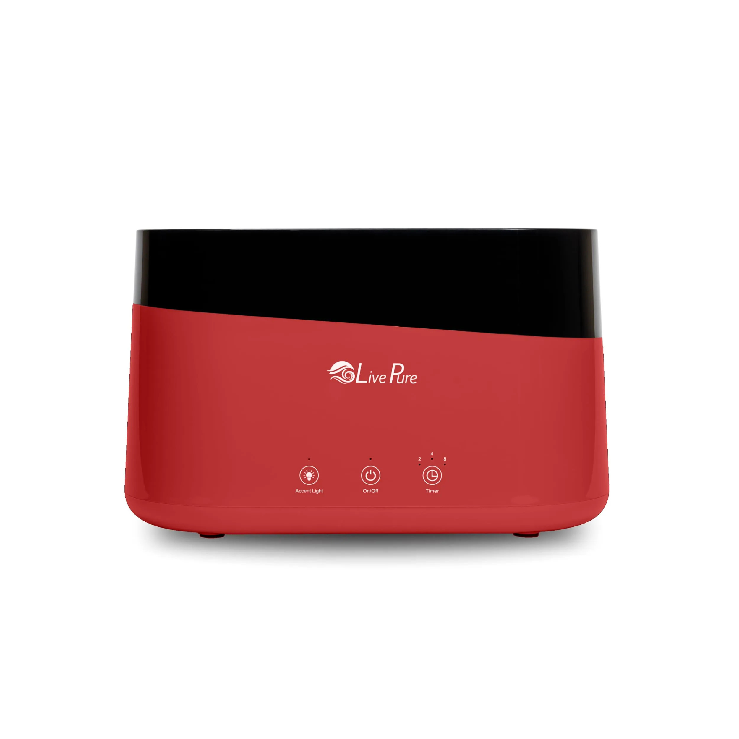 LivePure AquaFlame Ultrasonic Humidifier .20 Gal Capacity and Coverage up to 72 Sq. Ft. - Red one_size | LP300HUM-RED | Lowe's