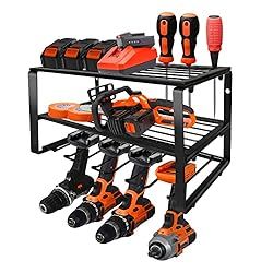 DECMIOX Power Tool Organizer, Wall Mounted Storage Rack, 150lb weight limit Heavy Duty Floating T... | Amazon (US)