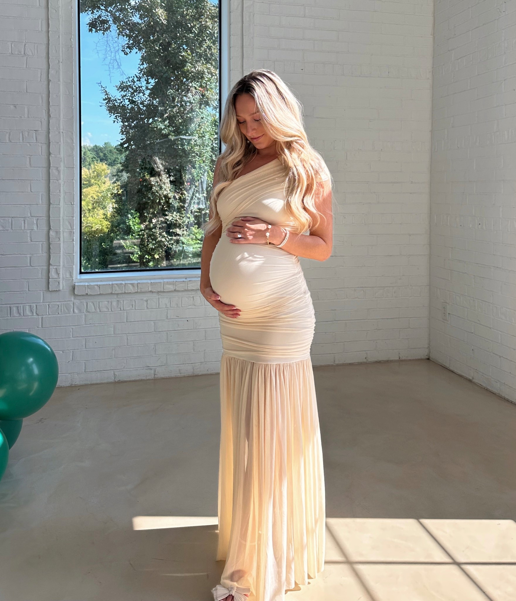Bump friendly formal dress from Amazon 🫶🏼 wore this for my baby shower and absolutely loved it! Wearing a size small (just sized up 1 size) and it fits great. Material is really stretchy !

#LTKWedding #LTKBump #LTKFindsUnder100