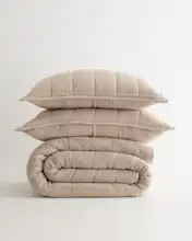 Organic Airy Gauze Box Quilt Set | Quince