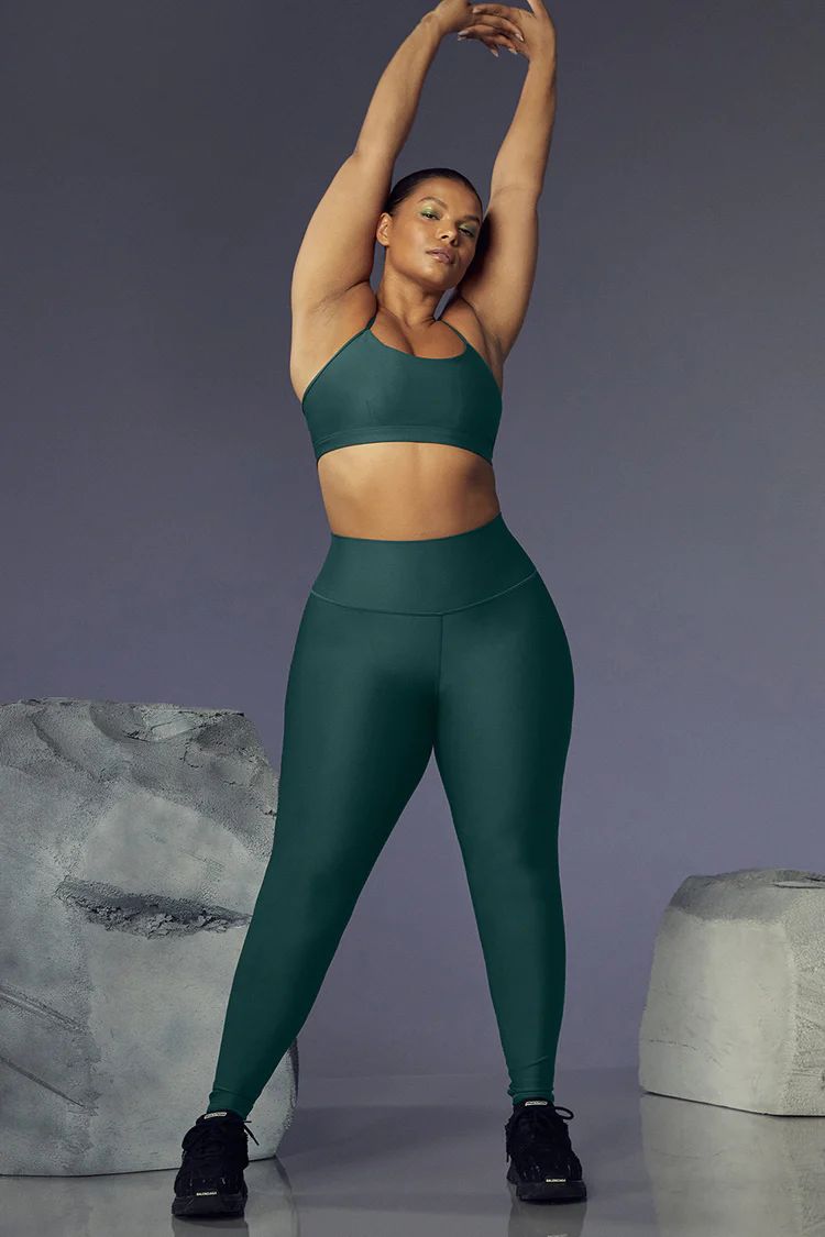 High-Waist Airlift Legging - Midnight Green | Alo Yoga