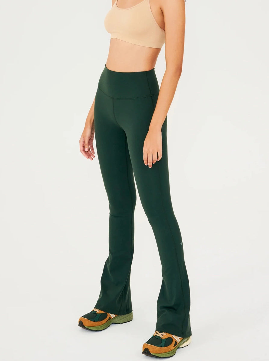 Splits59 Raquel High Waist Supplex Flare - Military | SculptHouse