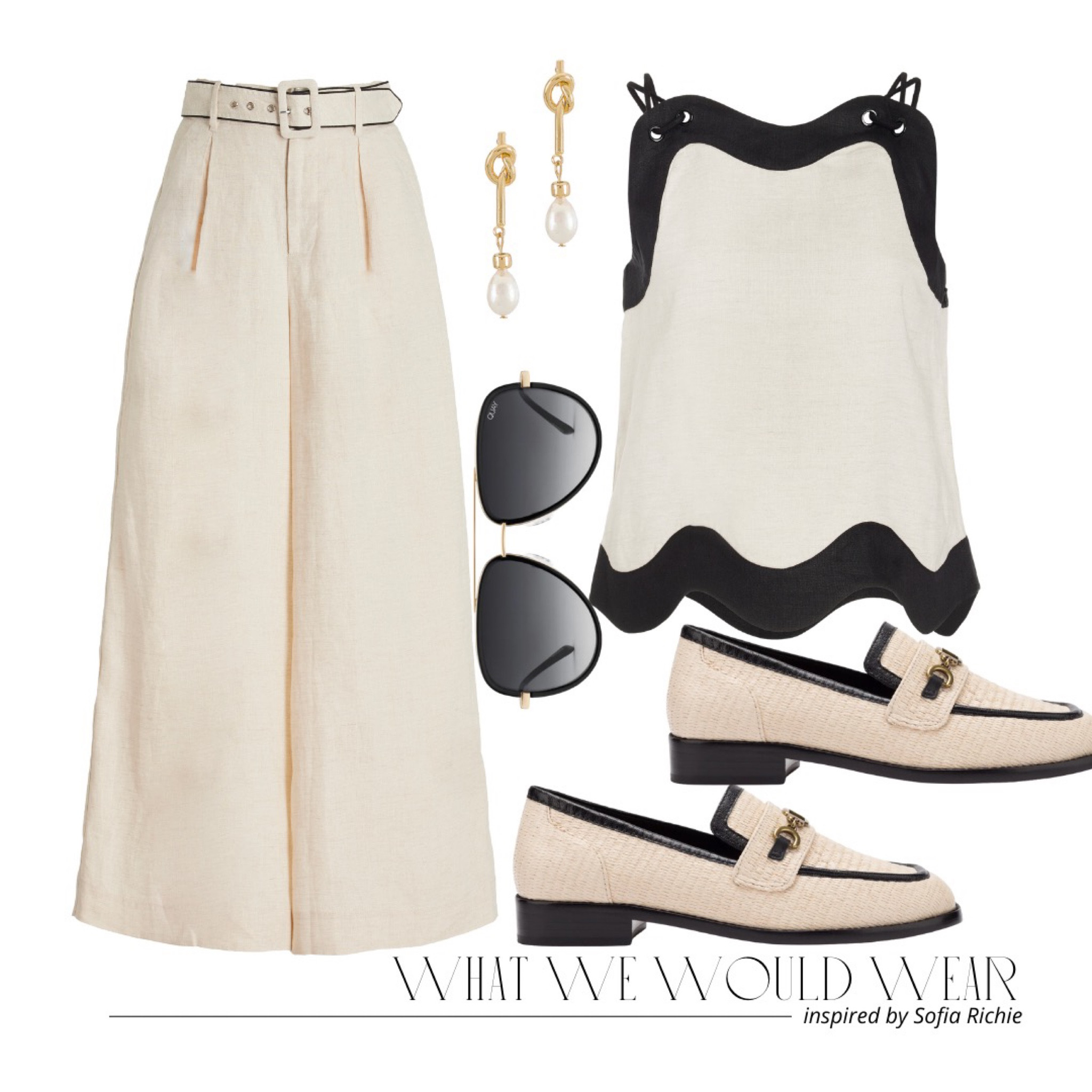 Sofia Richie style 🖤

Quiet luxury, linen set, raffia loafers, classy look, look for less, affordable luxury 