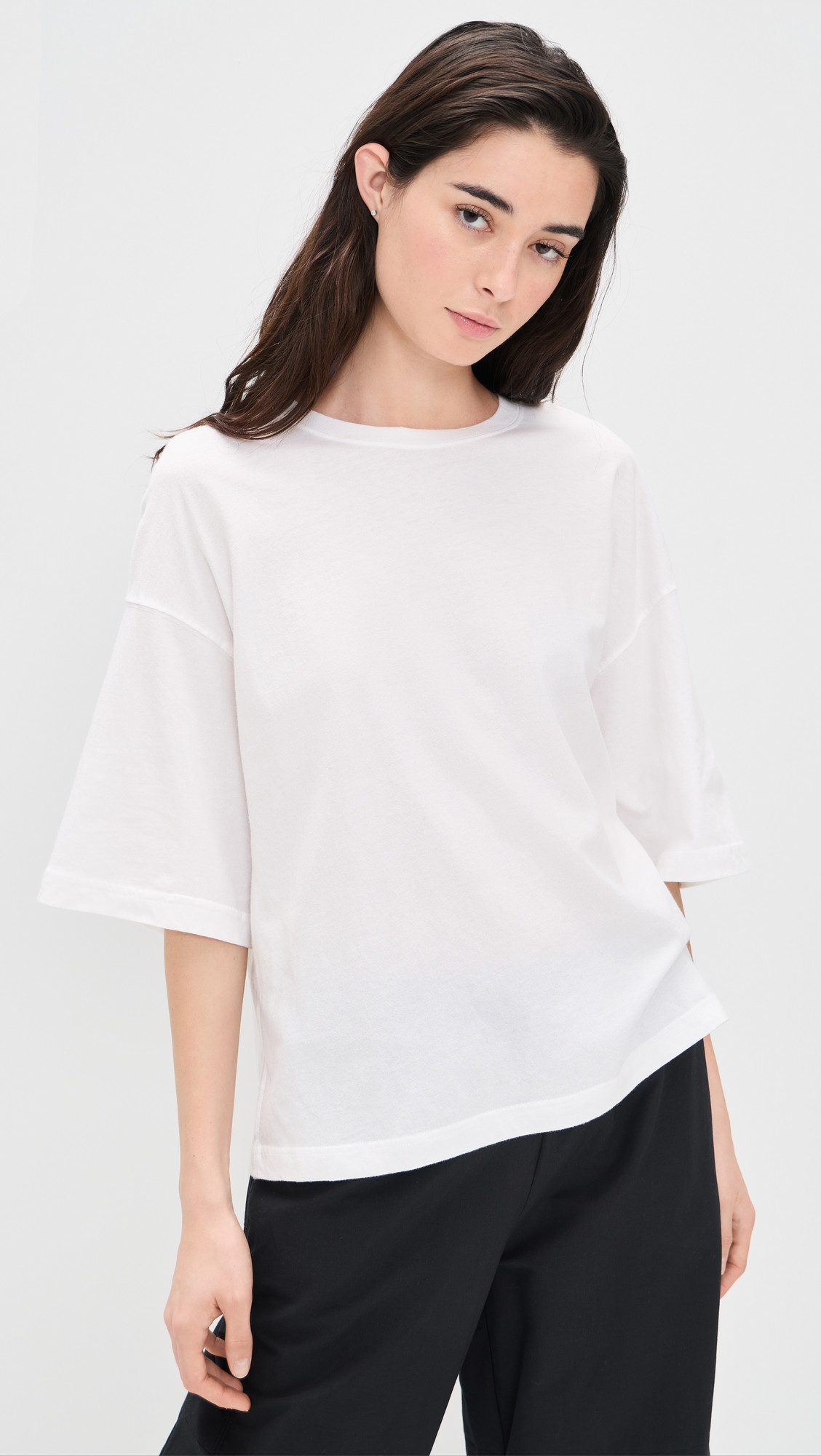 Free People Perfect Oversized Tee Ivory XS | Shopbop
