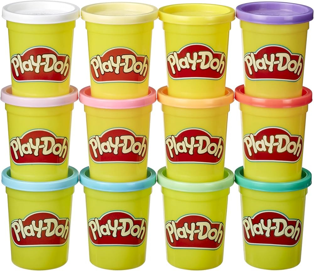 Play-Doh Bulk Pastel Colors 12-Pack of Modeling Compound, 4-Ounce Cans | Amazon (US)