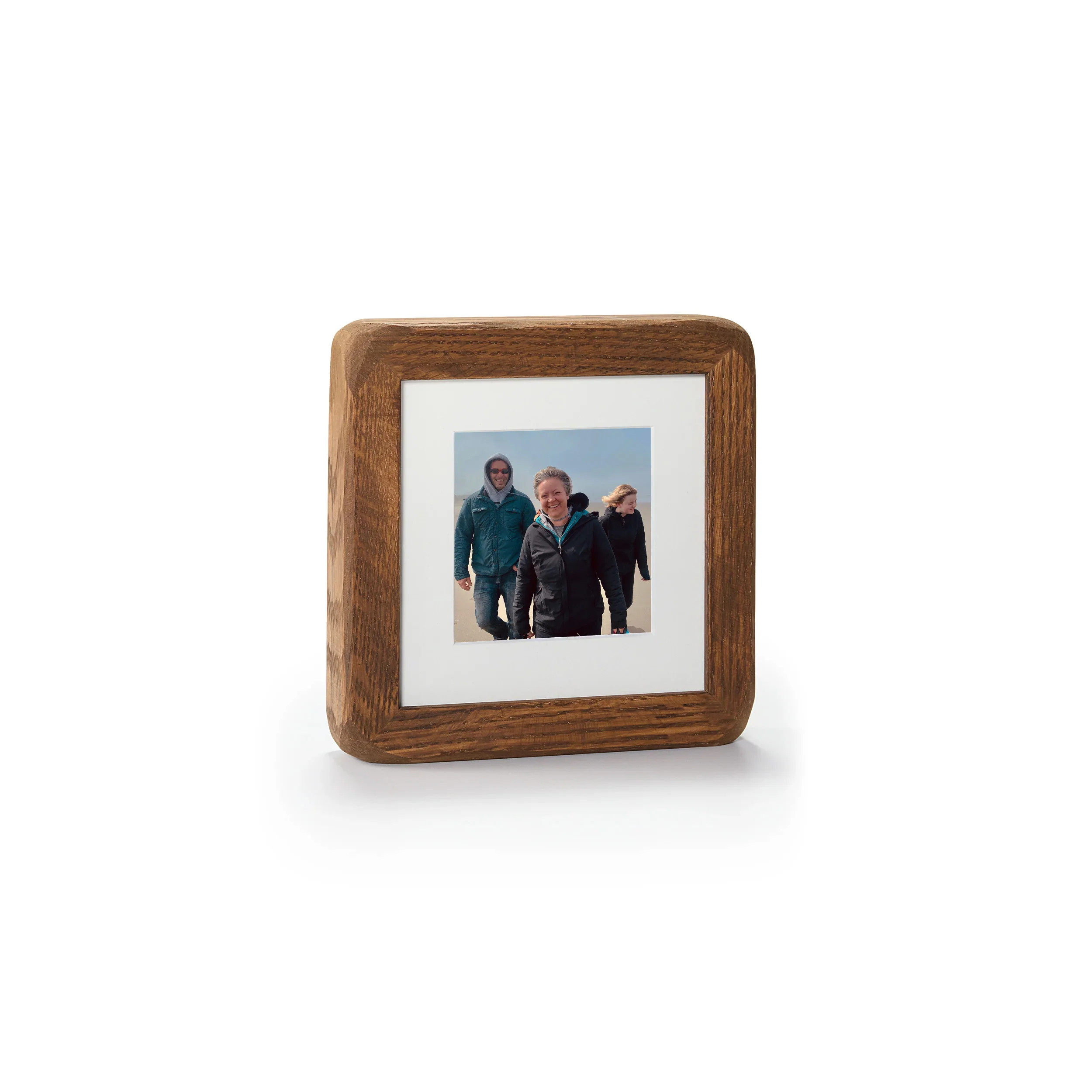 Solid Oak Square Tabletop Frame – Walnut Stained | Framebridge