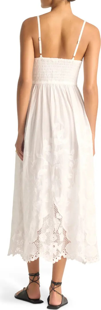 Flora Embroidered Sleeveless Cover-Up Maxi Dress | Nordstrom