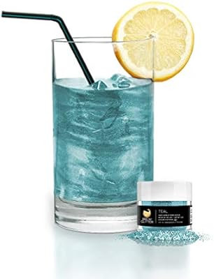 BREW GLITTER Teal Edible Glitter For Drinks, Cocktails, Beer, Drink Garnish & Beverages | 4 Gram ... | Amazon (US)
