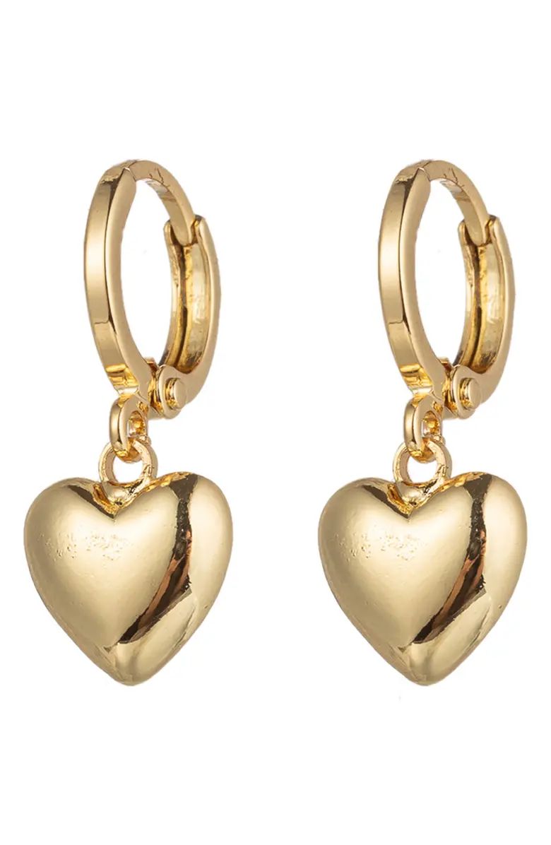 Kinsley Heart Huggie Hoop Earrings | Nordstrom Rack
