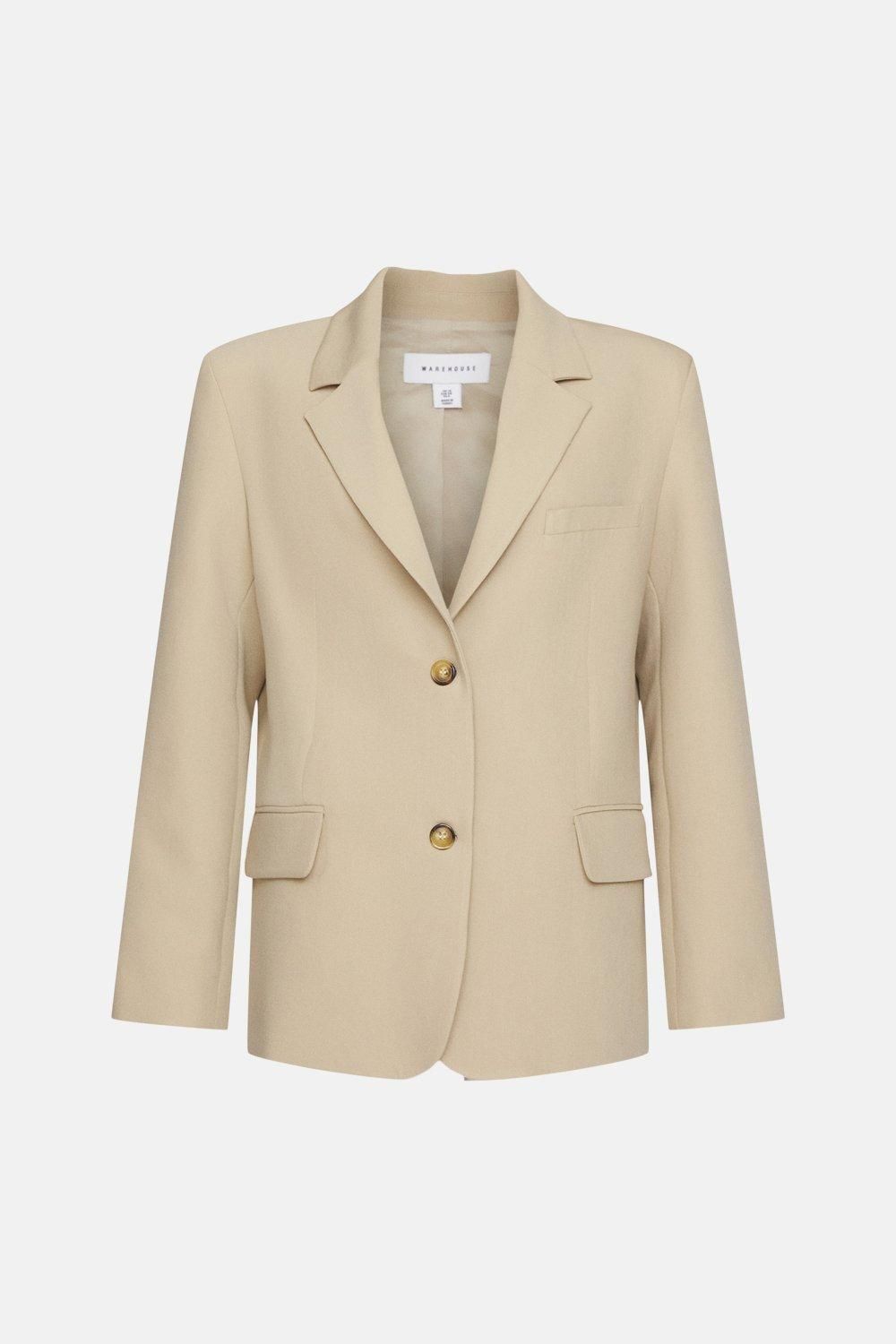Tailored Single Breasted Blazer | Warehouse UK & IE