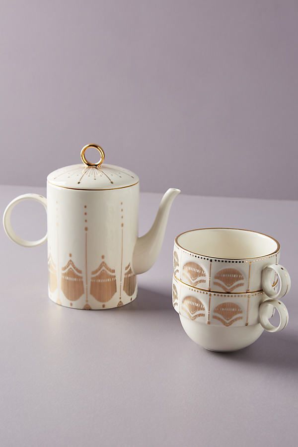 Michele Tea For Two Set By Anthropologie in White Size TEAPOT | Anthropologie (US)