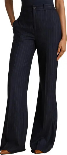 Wool Blend Twill Wide Leg Suit Pants | Nordstrom