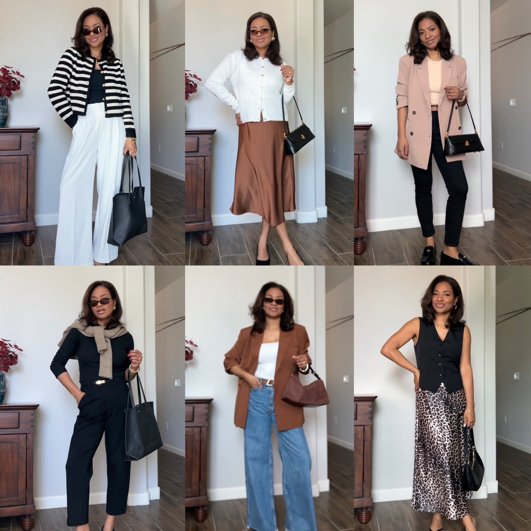Linking some similar items in case things are out of stock. My striped cardigan is a size small. My white cardigan is also size small. My blazers are a size small. My skirt are both a size small. My skinny jeans are a size 27 or size 4. My cropped black pants are a size 4 or size small. My jeans are a size 27 or size 4. My shoes are true to size.

#LTKootd #LTKWorkwear #LTKOver40