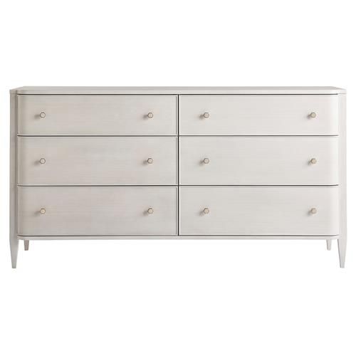 Kyng Modern Classic Cream Wood 6 Drawer Double Dresser | Kathy Kuo Home