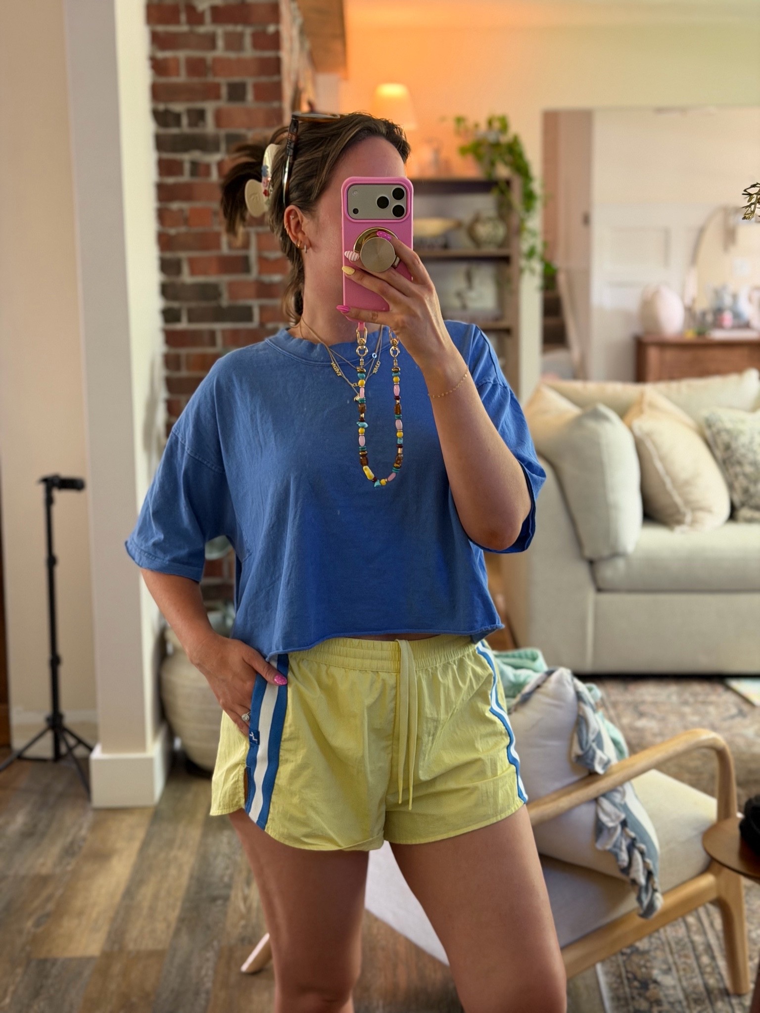 Today’s outfit for hanging at the house! These target shorts are my fave!! So comfy!

#LTKmorningroutine #LTKSeasonal #LTKActive