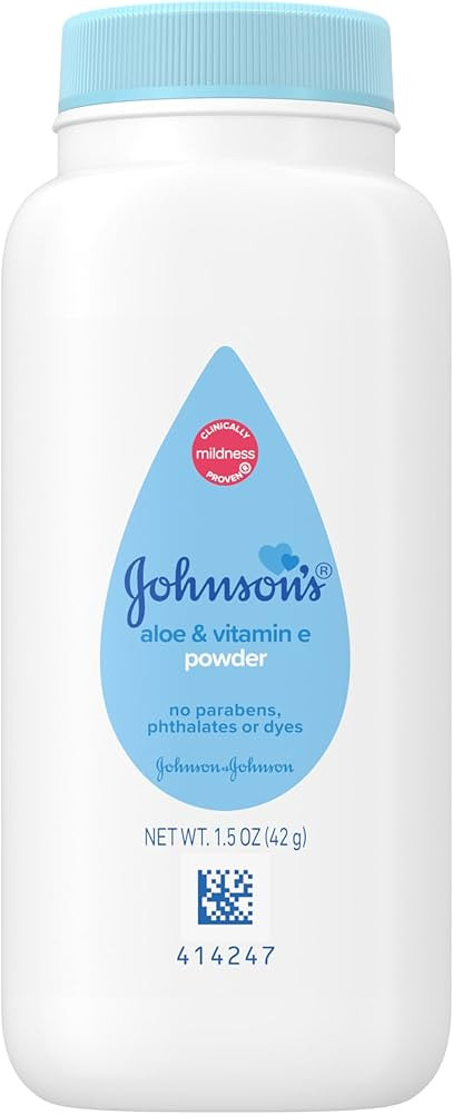 Johnson's Baby Cornstarch Baby Powder with Aloe and Vitamin E for Delicate Skin, Hypoallergenic, ... | Amazon (US)