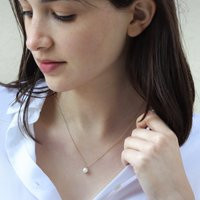 Pearl Gold Necklace | Etsy (US)