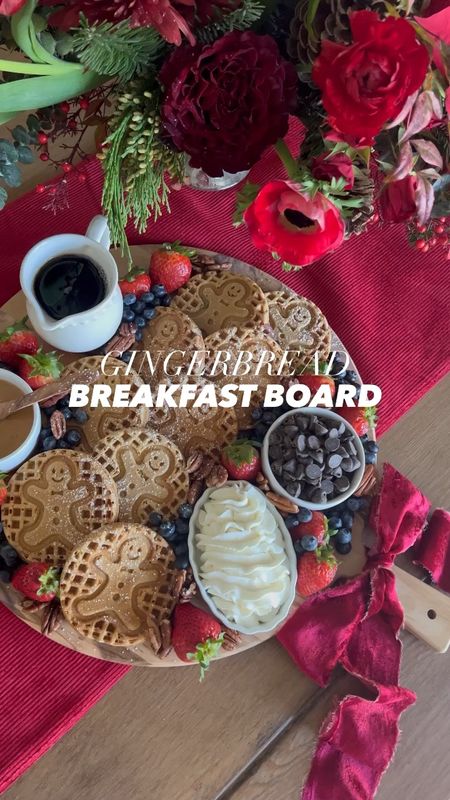 As the aroma of warm spices fills the air and the holidays beckon us to indulge in delightful treats, a Gingerbread Waffle Board presents the perfect blend of cozy breakfast comfort and festive flair. This unique take on the traditional charcuterie board is where breakfast meets dessert, transforming the humble waffle into a canvas of holiday cheer. Whether you're gathering with loved ones on a chilly morning or looking for a showstopping centerpiece for your holiday brunch, our Gingerbread Waffle Board and accompanying recipe promises to enchant your senses and warm your heart. So grab your apron, preheat your waffle iron, and let's dive into the art of creating this sweetly spiced, irresistibly shareable delight. Gingerbread waffle board & recipe

#LTKSeasonal #LTKVideo #LTKHoliday