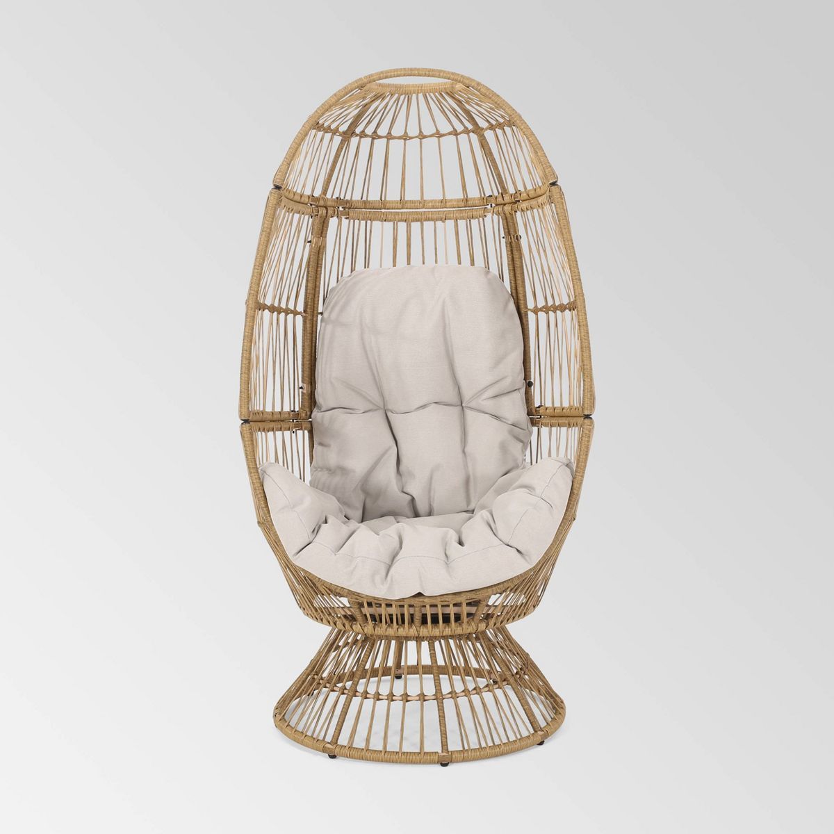 Pintan Wicker Swivel Egg Chair - Christopher Knight Home | Target