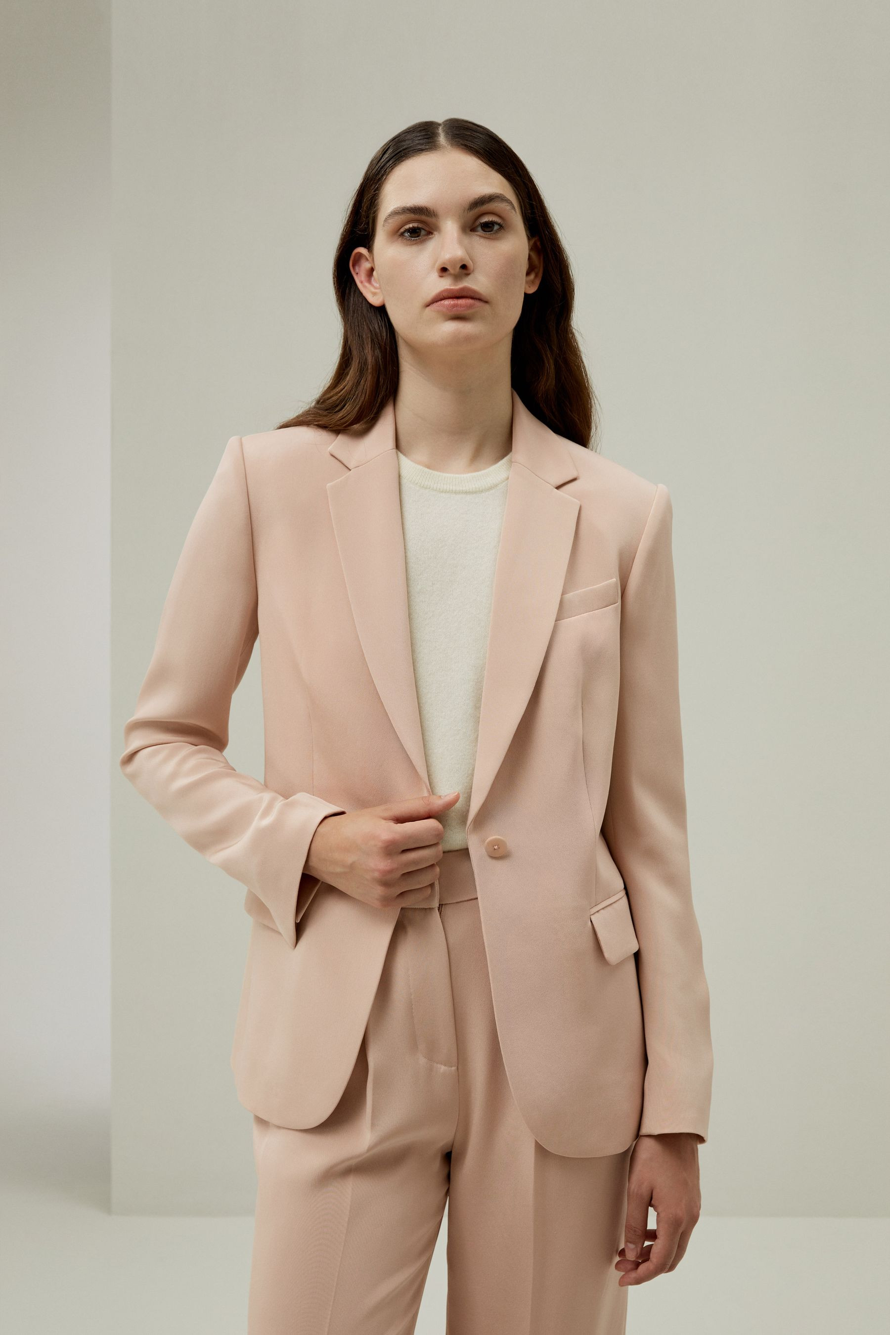 Mahogany Rose Silk Blazer | LILYSILK
