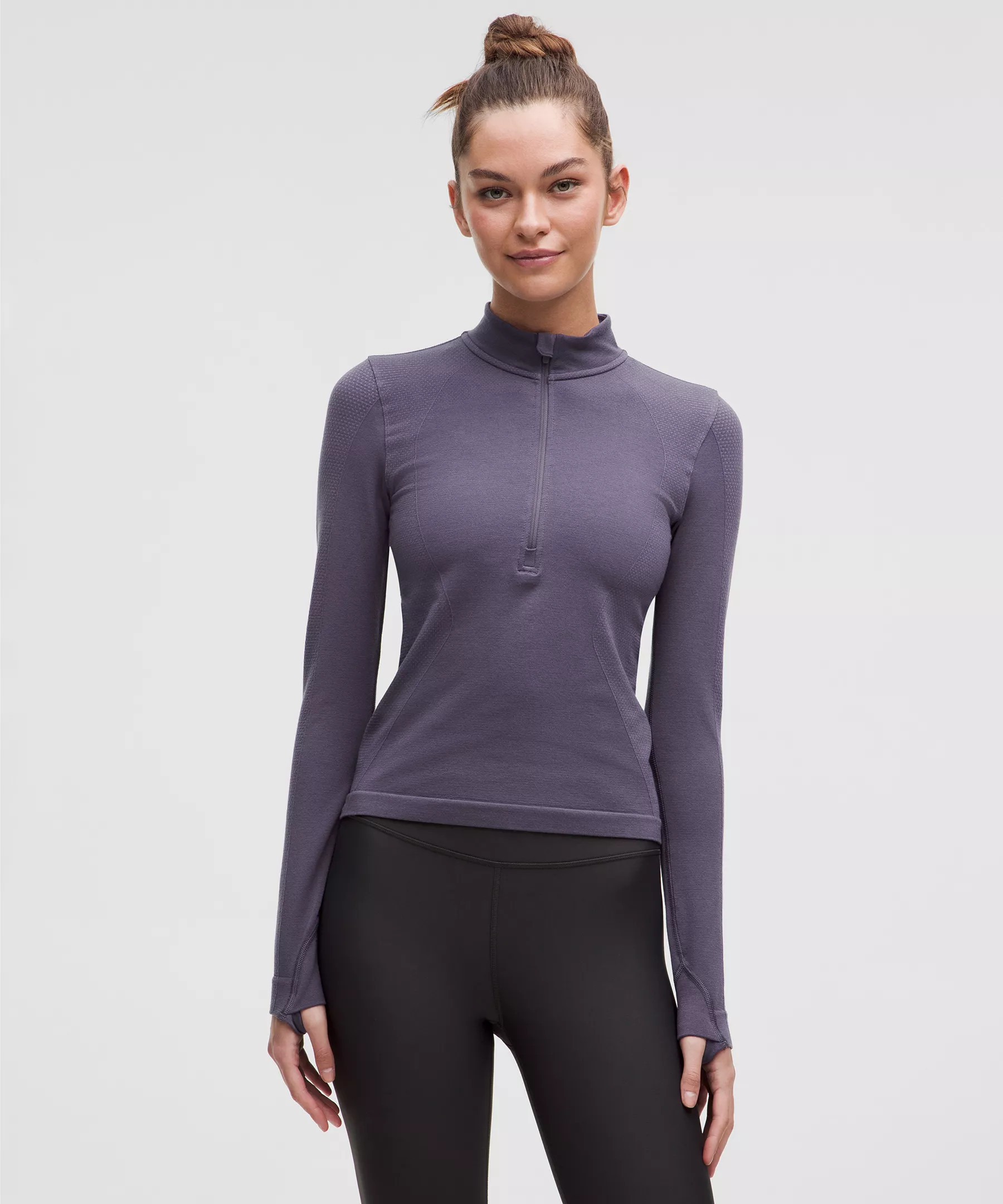 Merino Wool-Blend Base Layer Half Zip | Women's Long Sleeve Shirts | lululemon | Lululemon (US)