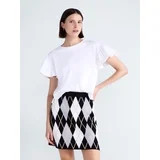 Free Assembly Women's Cotton Crewneck Top with Flutter Sleeves, Sizes XS-XXL | Walmart (US)