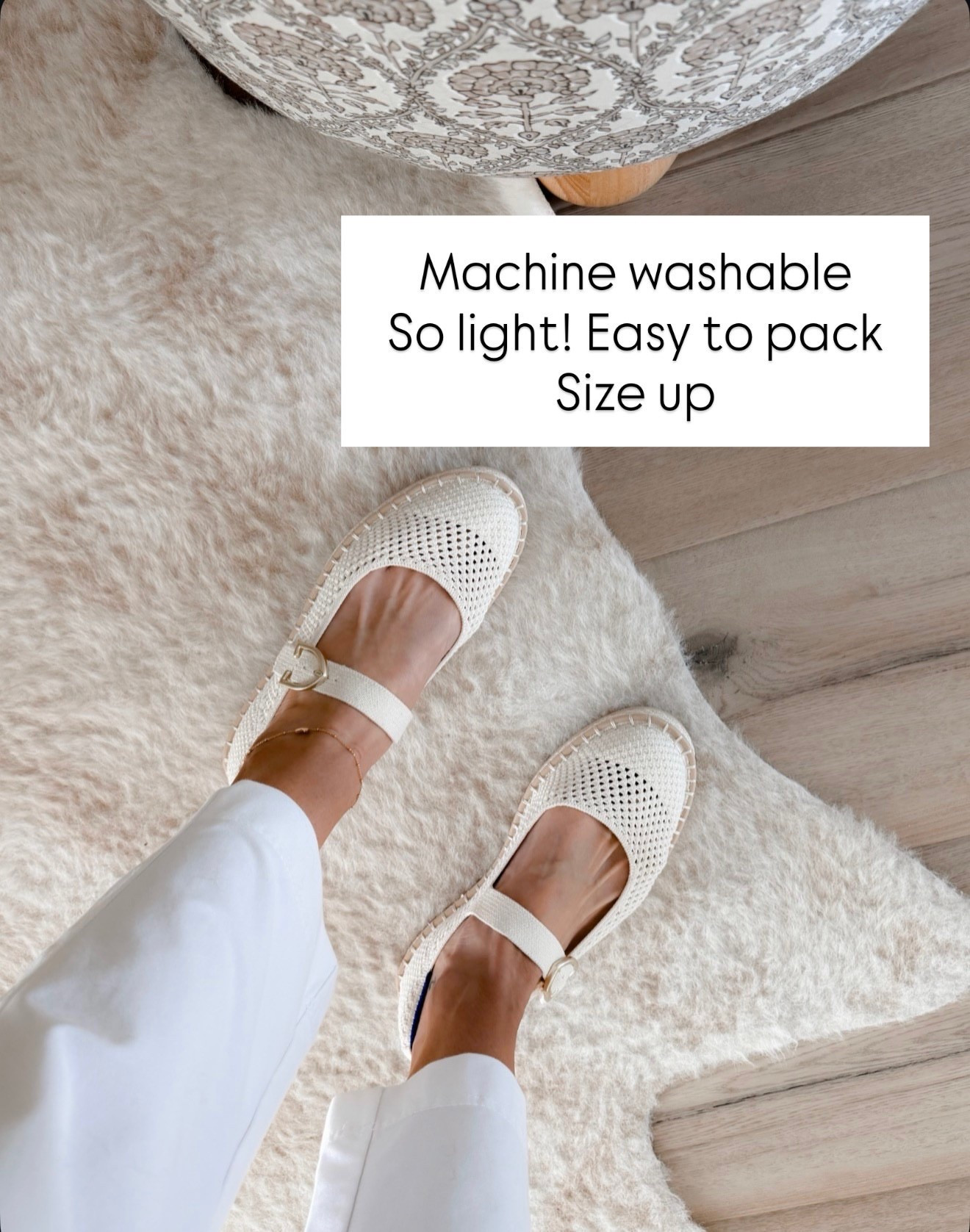 These are the ultimate easy summer flats 🤍 so lightweight, breathable, and you can literally toss them in the wash

perfect for travel, everyday errands, or when you want something comfy but still cute

size up for the best fit

summer flats, washable shoes, travel shoes, comfortable flats, breathable shoes, everyday style, annabrstyle

#LTKSeasonal #LTKMothersDay #LTKootd
