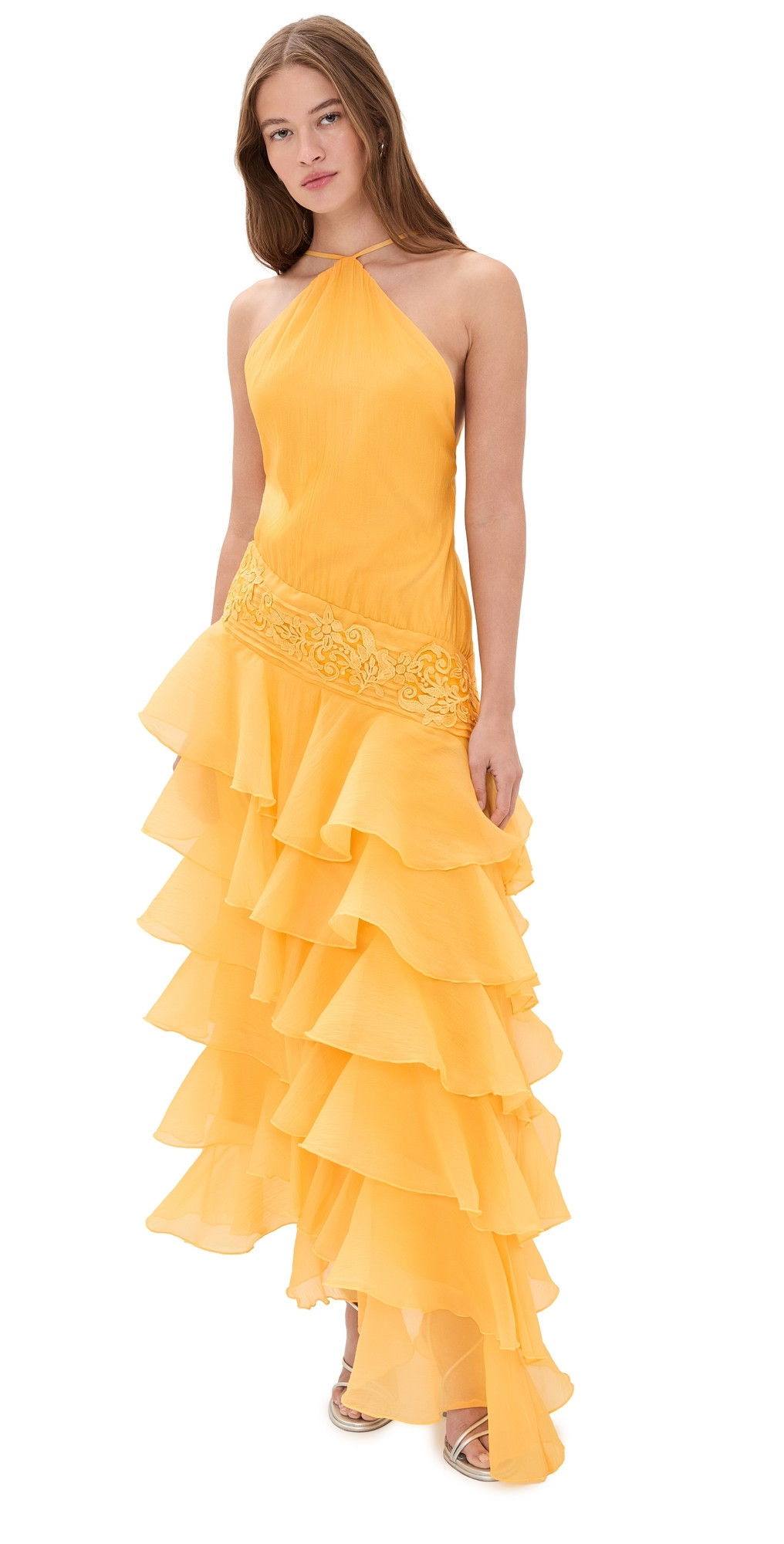 Yellow the Label Dahlia Organza Dress Golden Rod S | Shopbop