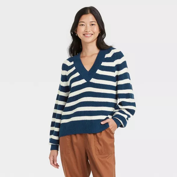 Women's V-Neck Pullover Sweater - A New Day™ | Target