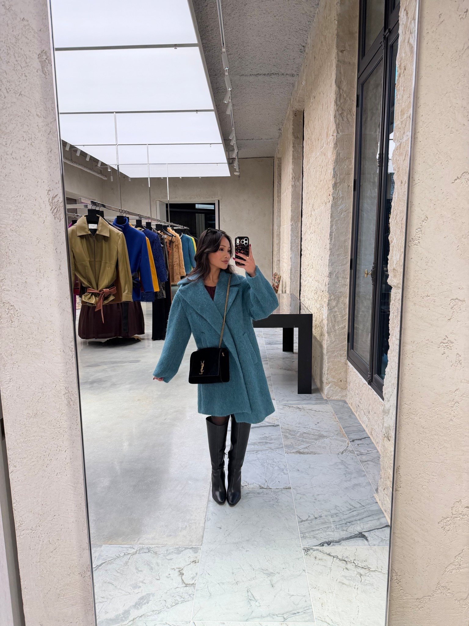 This jacket has been my favorite thing I’ve worn all trip it just brings a pop of color to the dreary winter so it makes me happy. I will say this coat is crazy expensive but I linked way more affordable options!! 

elevated winter outfit, polished cold weather look, chic layered outfit, sophisticated winter style, sleek outfit, Paris winter outfit, french girl winter style, accessories, coat

#LTKootd #LTKHoliday #LTKPetite