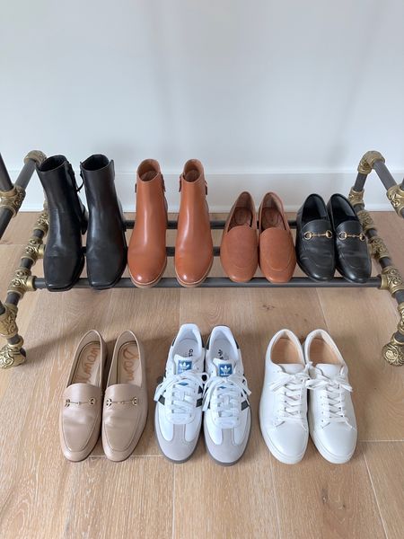 Shoes in my Classic Neutral Capsule Wardrobe for Winter 2023 ❄️ I included classic foundation pieces with a bit of French Minimalist style.  The colors are black, gray, white/ivory, oat, tan and denim.  All shopping links are on the blog. ✔️