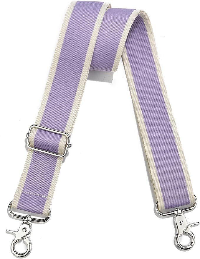 Wide Purse Strap Adjustable Replacement Crossbody Bag Strap Silver Hardware Shoulder Straps | Amazon (US)