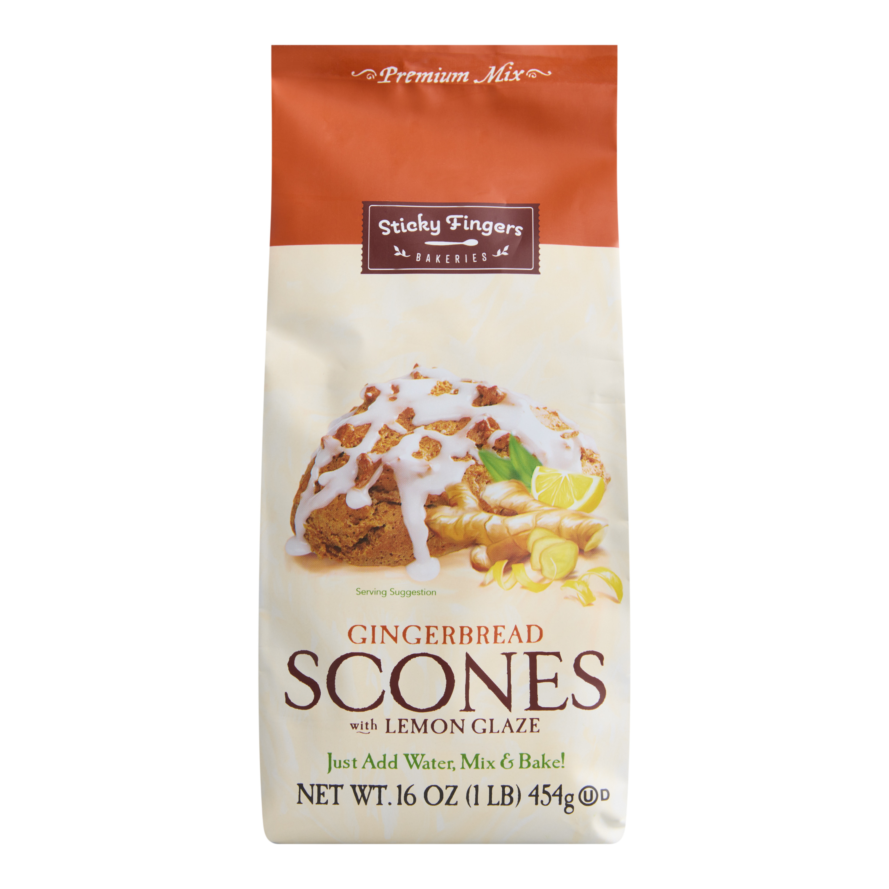 Sticky Fingers Gingerbread With Lemon Glaze Scone Mix | World Market